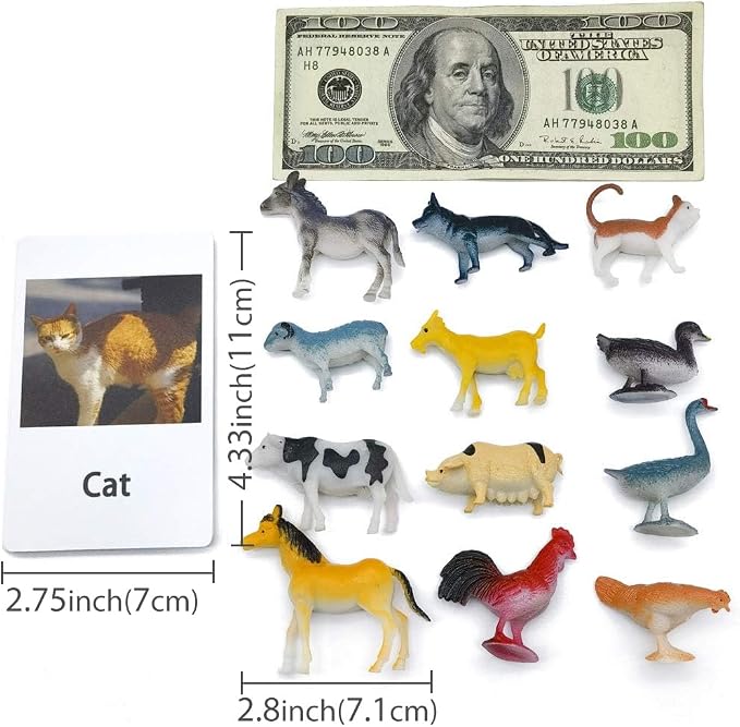 MEROCO Montessori Animal Match Cards Miniature Poultry Animals - Image 7