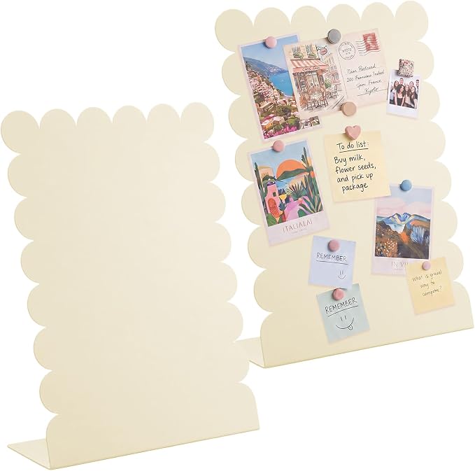 Gueevin 2 Pcs Magnet Board Standing Magnetic Metal Board by Gueevin