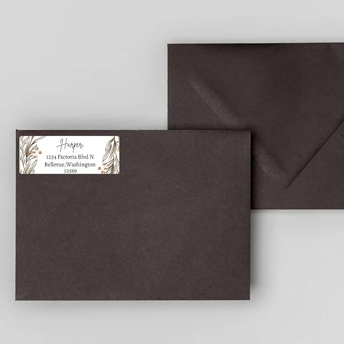 LINMAGCO Personalized Return Address Labels Gold 500 Pcs Mail Labels - Image 7