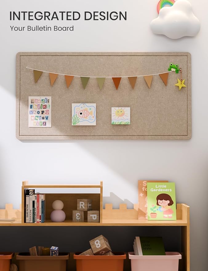 Fluxynara Bulletin Board, Foldable Felt Pin Board - Image 6