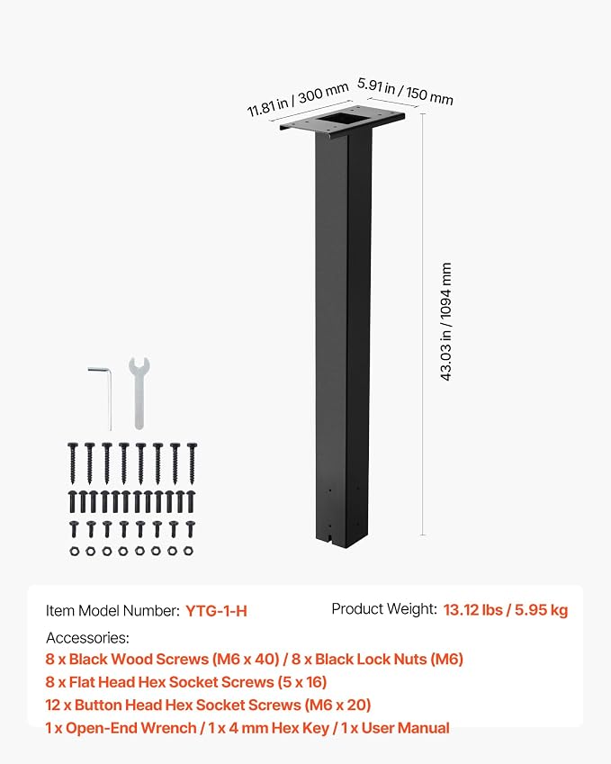 VEVOR Mailbox Post, Steel In-Ground Mounting Mail Box Stand - Image 7