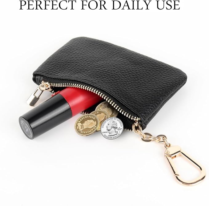Full Grain Leather Coin Purse - Image 6