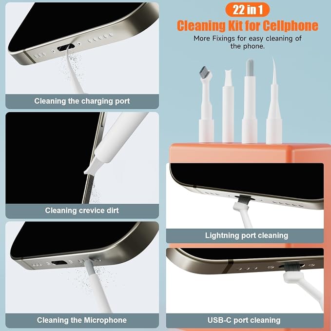 Laptop Cleaning Kit Keyboard Cleaner Brush, 22-in-1 Multi-Function Laptop - Image 3