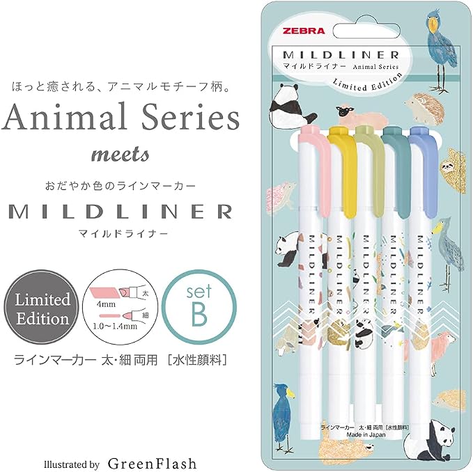 Zebra Mildliner WKT7-AS-5C-B Highlighter - Image 2