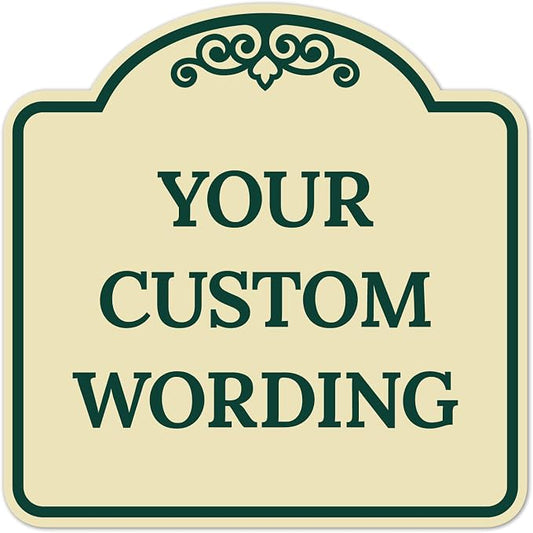 Custom Decorative Sign, Personalized Metal Sign by SigoSigns
