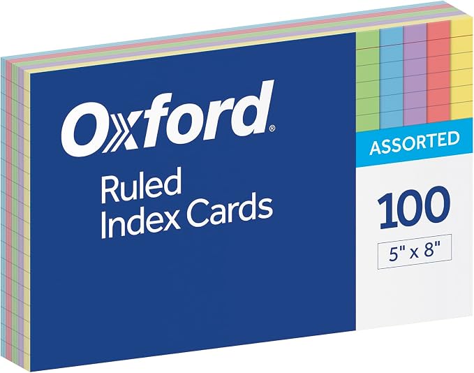 Oxford Index Cards by Oxford