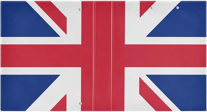 British Flag 3-Ring Binder, 1.5 Inch D-Ring Organizer Folder Clipboard Binder - Image 2