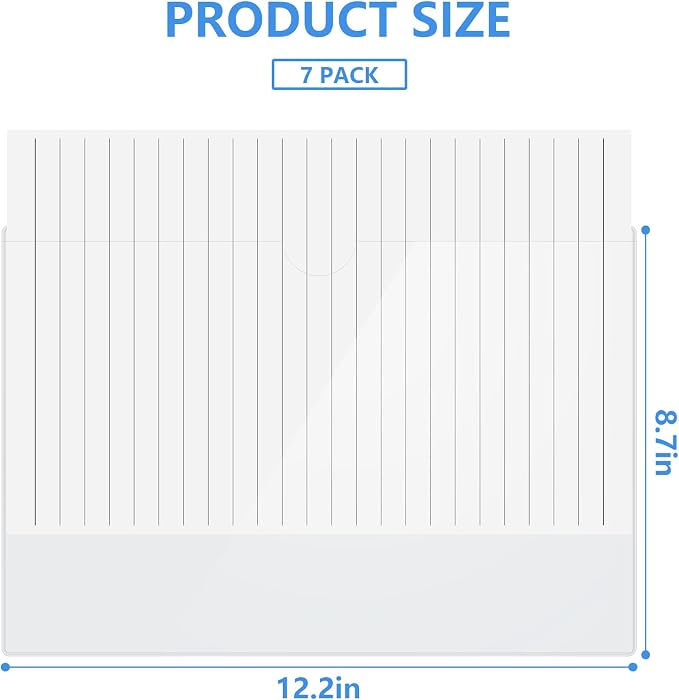 8.5" x 11" Peel & Stick Letter Size Pocket, Crystal Clear 8.5 x 11 Adhesive - Image 2