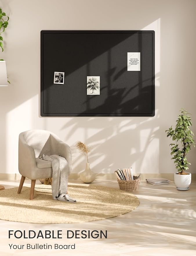 Fluxynara Large Bulletin Board, 47.2" x 35.4" Cork Board Alternative - Image 6