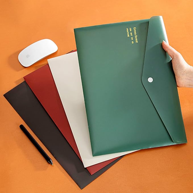 VANRA File Folders Letter Size 12 Pack Plastic File Envelopes - Image 3