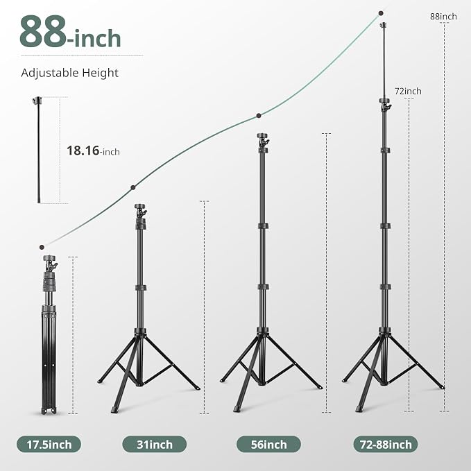Sensyne 88" Phone Tripod, Selfie Stick Tripod - Image 4