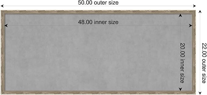 Amanti Art Silver Framed Magnetic Board 22x50 Oversize Vision Board - Image 2