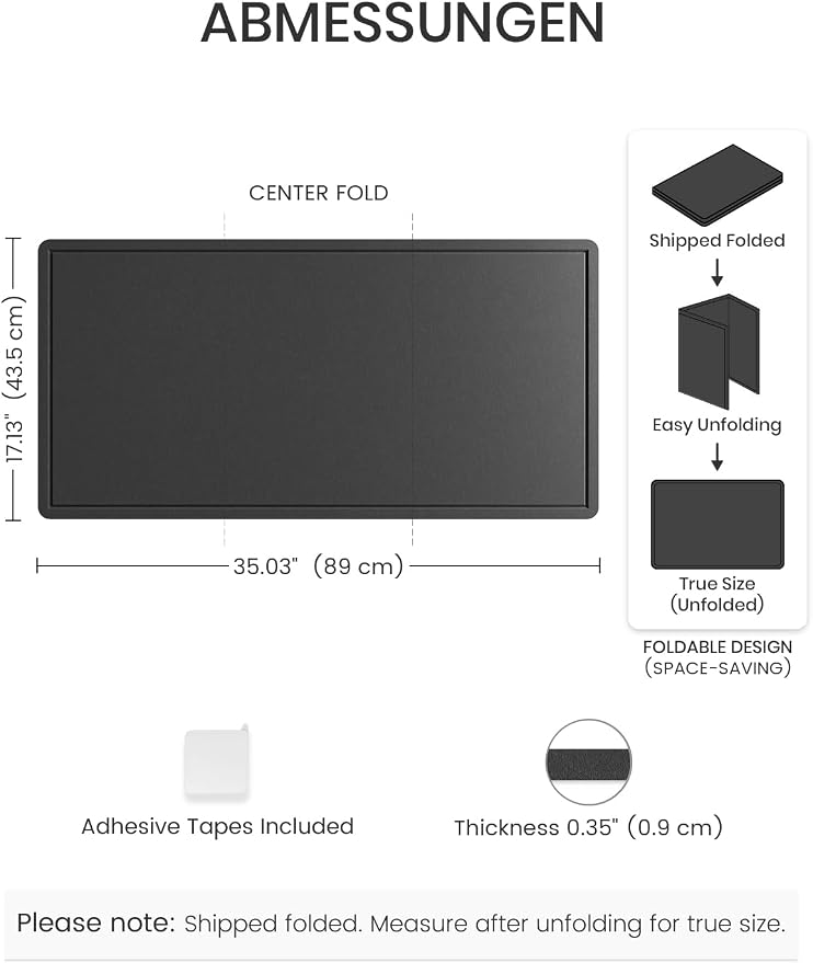 Fluxynara Bulletin Board, Foldable Felt Pin Board - Image 2