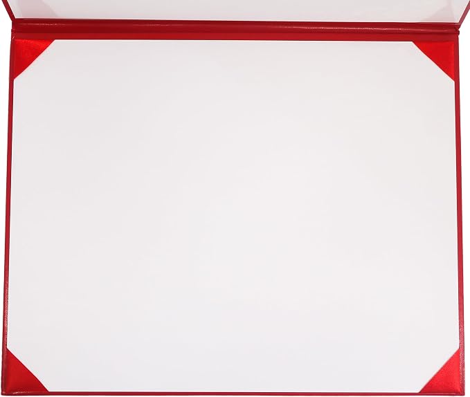 GraduationMall 11"x14" Imprinted Padded Diploma Cover Certificate Holder Red - Image 4