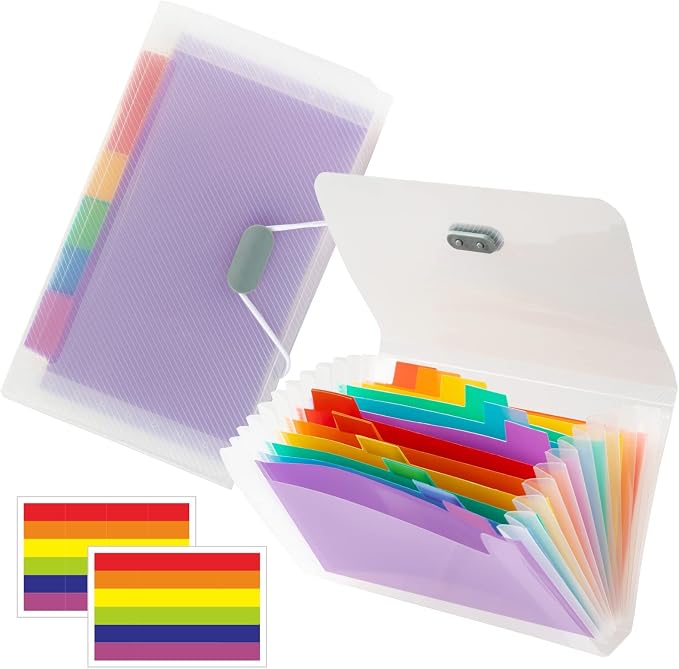 Mini Accordion File Organizer by FACOSIO