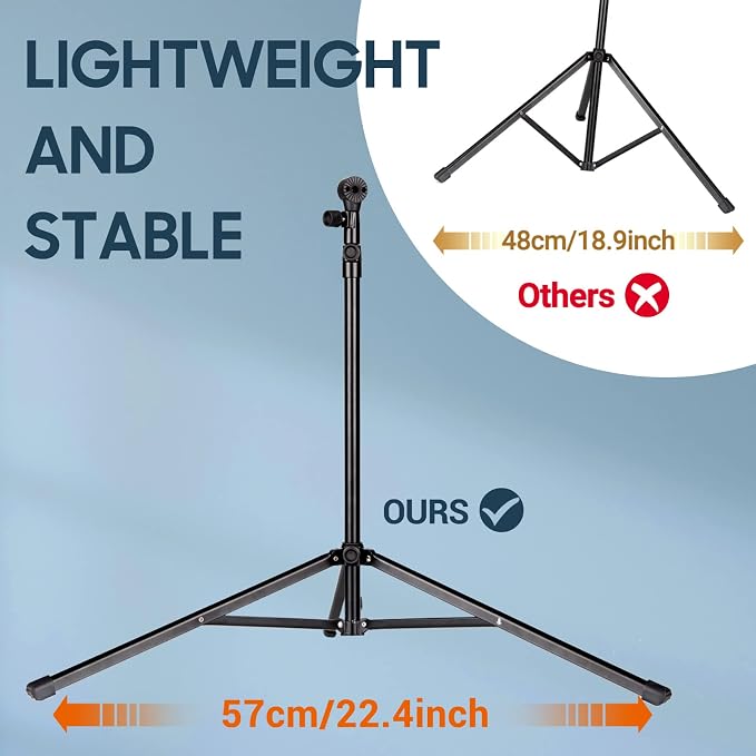 CAHAYA Dual-Use Reinforced Folding Sheet Music Stand - Image 3