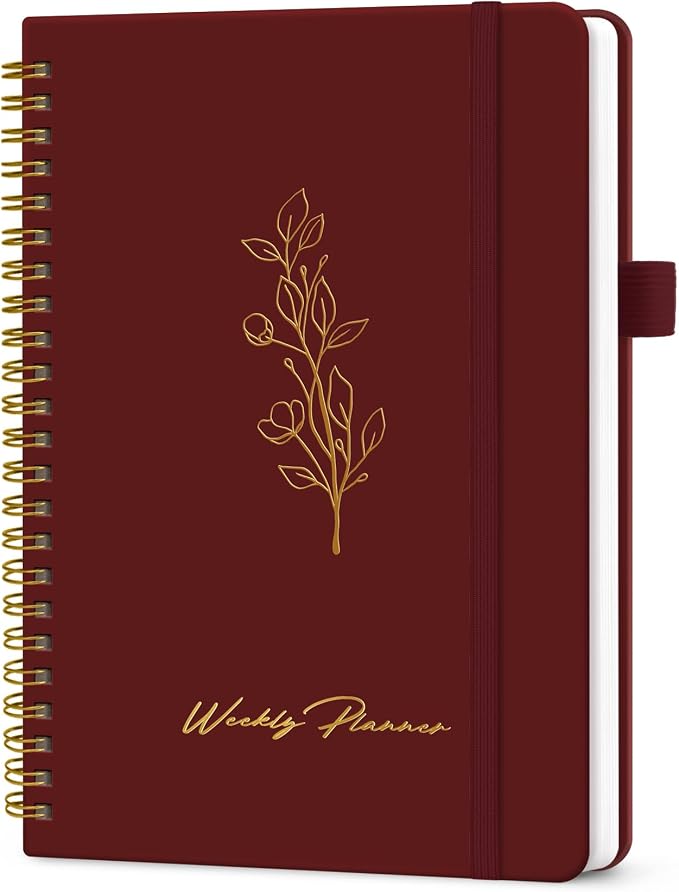 Taja Undated Weekly Planner, Weekly To Do List Notebook by Taja