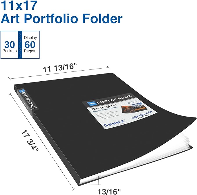 Sooez Art Portfolios 11"x17", Large Portfolio Folder - Image 6