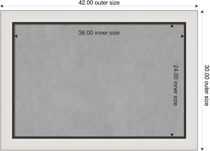 Amanti Art Silver Framed Magnetic Board 30x42 Large Vision Board - Image 2