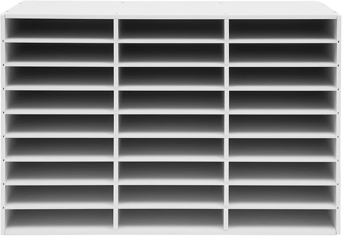 Literature Organizer, Desktop File Sorter Mail Center, Paper Storage Cabinet - Image 6