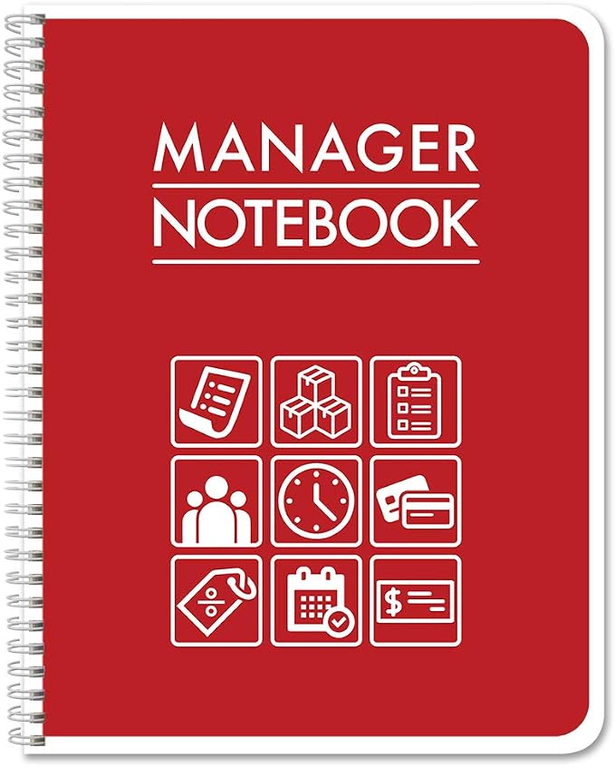 BookFactory Manager Notebook Manager's Log Book Planner Management Logbook by BookFactory