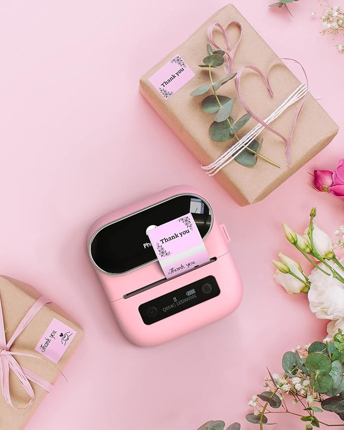 Phomemo M220 Labels,3 Roll Pink Labels for M220 M110 M108 M250 M260 M221 M200 M120 M150 Label Maker,1.57'' x 1.18''(40 x 30mm) Sticker Label for Barcode,Name,Home,Office,School-DeskLoop Office