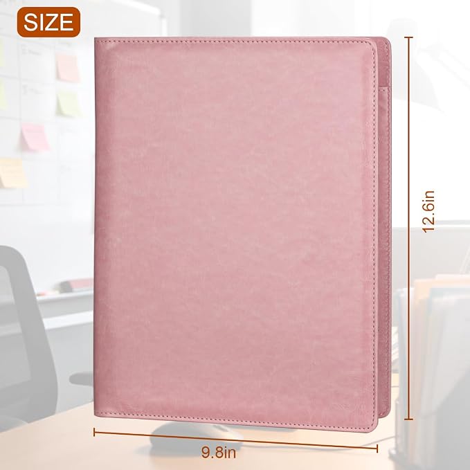 Padfolio Portfolio Binder, Faux Leather Folder, Resume Interview Legal Document - Image 4