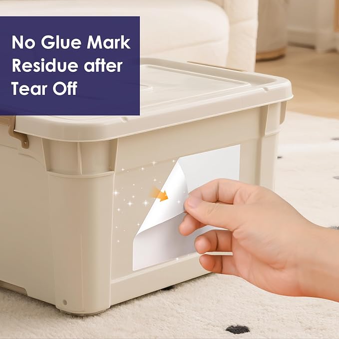 L LIKED 6"x4" Blank Removable Labels - Image 4