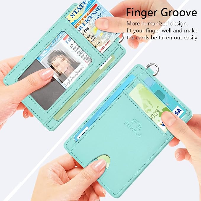 FurArt Slim Minimalist Wallet RFID Credit Card Holder - Image 3