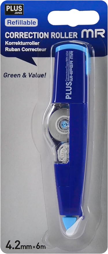 Plus Japan, Correction Roller MR in Blue, 1 Piece Pack - Image 3
