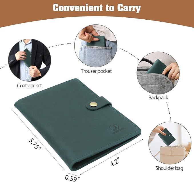 Jack&Chris Genuine Leather Passport Holder - Image 6