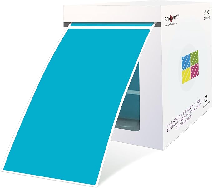 PARLAIM 5 X 3 inch Rectangle Inventory Labels Color Coding Stickers by PARLAIM