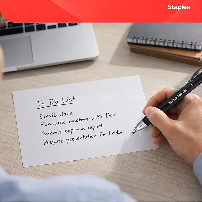 Staples Index Cards, 500 Pack – Unruled Cards - Image 3