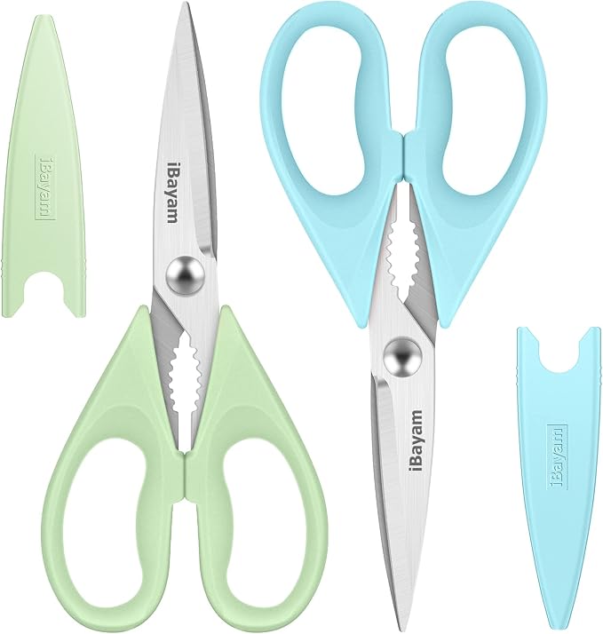 Kitchen Shears, iBayam Kitchen Scissors All Purpose Heavy Duty Meat Scissors by iBayamDirect
