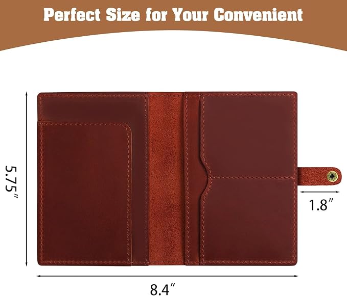 Jack&Chris Genuine Leather Passport Holder - Image 3
