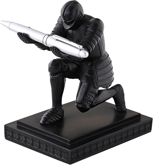 Amoysanli Knight Pen Holder Desk Organizers and Accessories Desk Decor Resin by Amoysanli