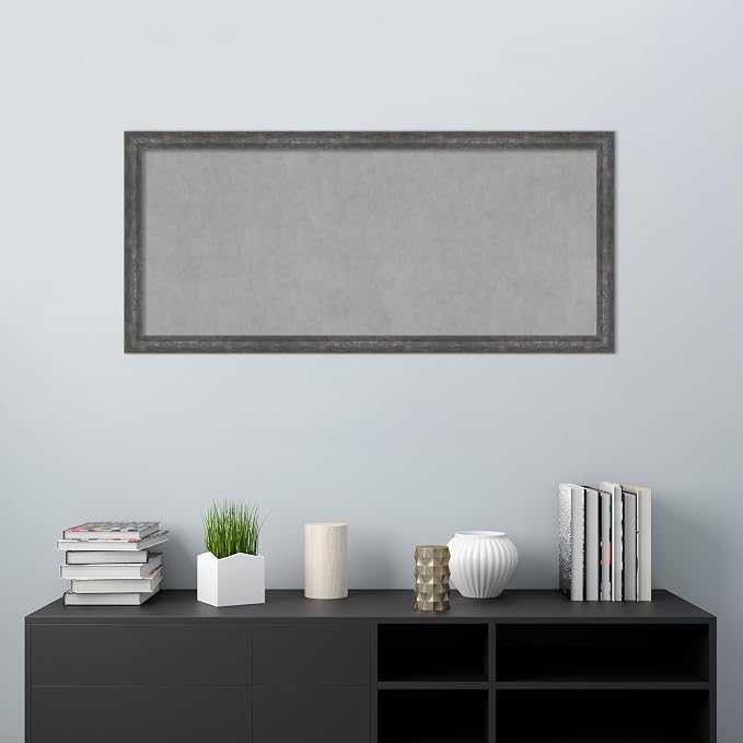 Amanti Art Grey Framed Magnetic Board 23x51 Oversize Vision Board - Image 5