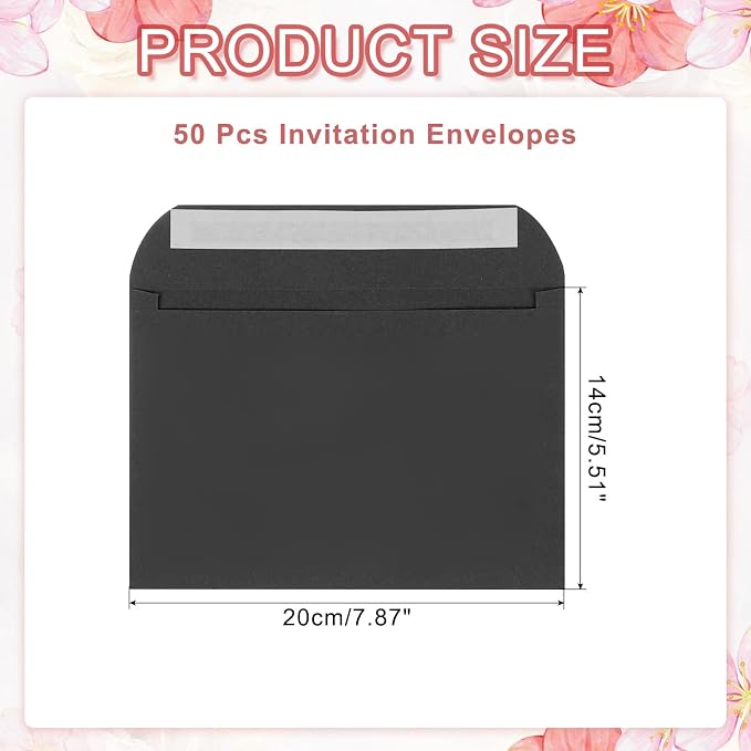 PATIKIL 7.5x5.5 Inch Invitation Envelopes - Image 2
