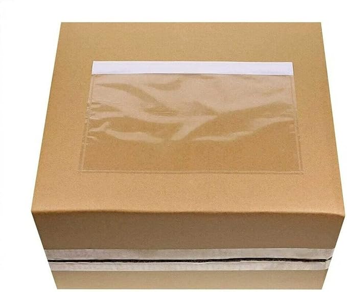 7.5'' x 5.5'' Packing List Pouches, Shipping Label Envelopes Clear Adhesive Top - Image 4