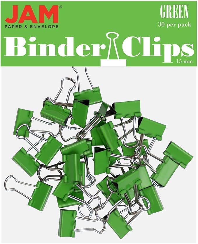 JAM PAPER Colorful Binder Clips by JAMPaper
