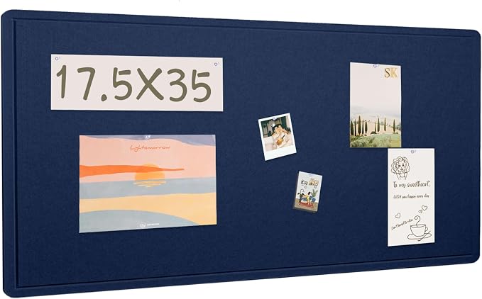 Lightomorrow Bulletin Board, 35 x 17 1/2 inches Felt Board by Lightomorrow