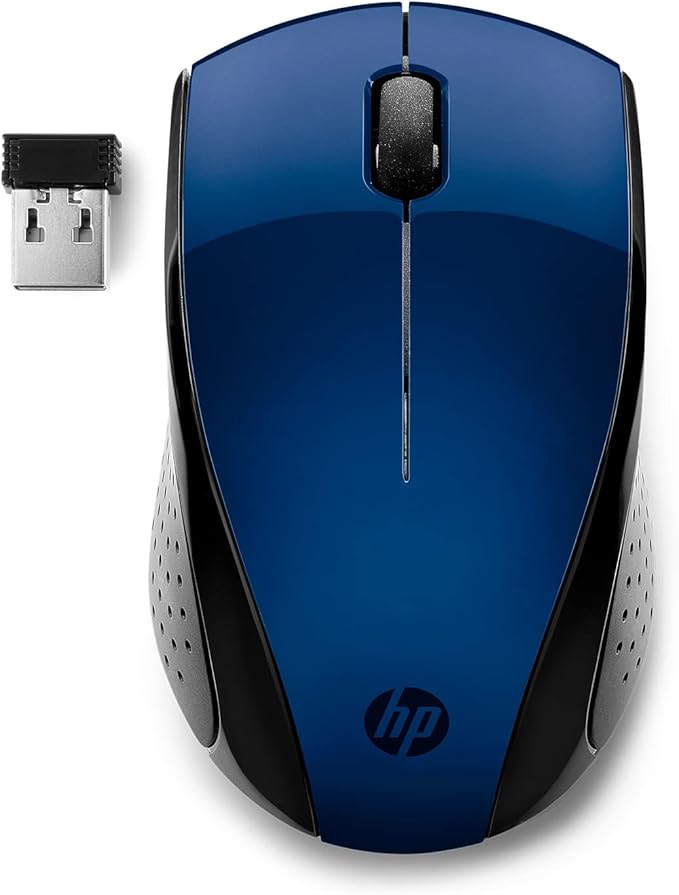 HP X3000 G3 Wireless Mouse - Blue, 15-Month Battery, Side Grips for Control, Travel-Friendly, Blue LED, Powerful 1600 DPI Optical Sensor, Compatible with Wins PC/Laptop, Mac, Chromebook (683N8AA#ABL)-DeskLoop Office