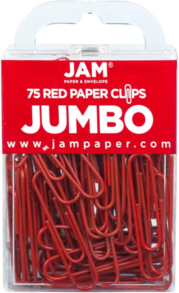 JAM PAPER Colorful Jumbo Paper Clips by JAMPaper