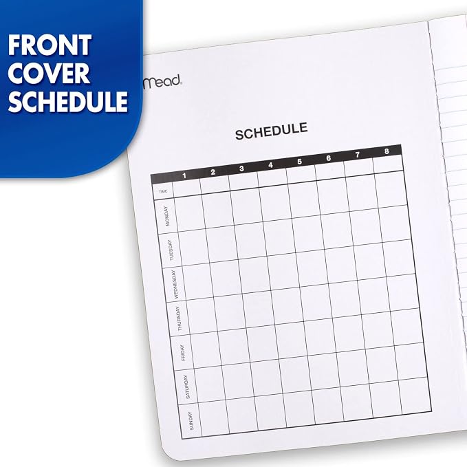 Mead Composition Notebook, 12 Pack, College Ruled Paper, 7-1/2" x 9-3/4" - Image 4