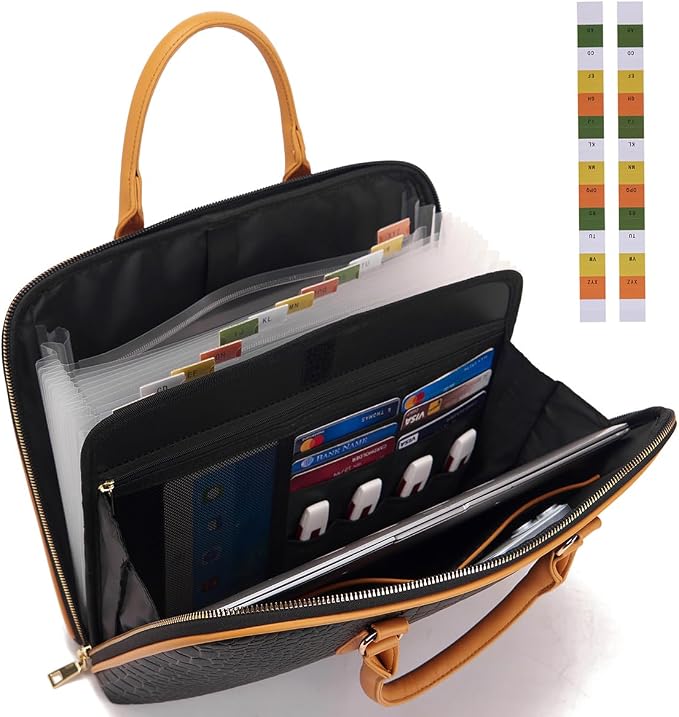 Accordian File Organizer Tote, Folder - Image 3