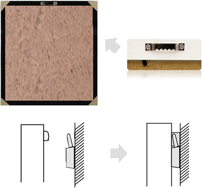 50 Pack Large Sawtooth Picture Hangers Steel Picture Hangers Picture Frames Hangers with Screws Picture Hang Solutions, for Hanging Clock Paintings Artwork Picture Frame Hook Photos (Silver)-DeskLoop Office