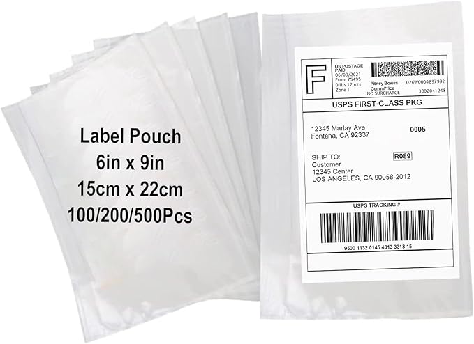200 Pack 6x9 Shipping Envelopes, Packing List Mailing Envelopes Clear Adhesive - Image 2