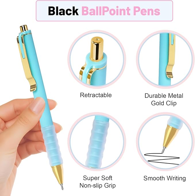 Drawdart 12 Pcs Smooth Writing Pens - Image 7