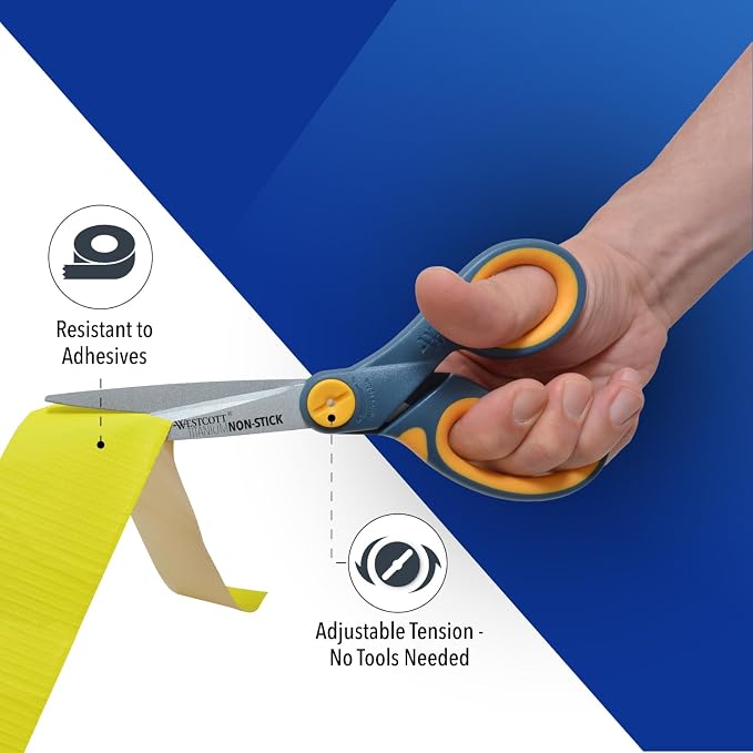 Westcott 8-Inch Non-Stick Titanium Scissors - Image 4