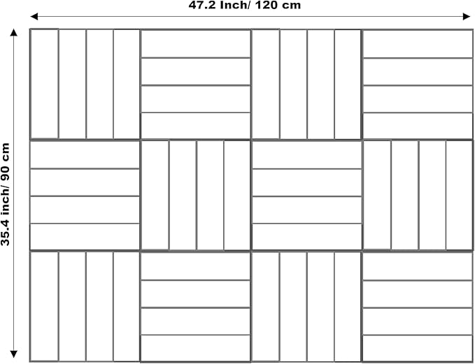 Large Cork Board Alternative - 12-Pack Felt Wall Tiles with Safe Removable Adhesive Tabs, Cork Wall Tiles Bulletin Board Home Office Essentials - Warm White-DeskLoop Office